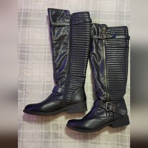 Black Knee-High Boots By Olivia Miller In Excellent Condition Size 7
